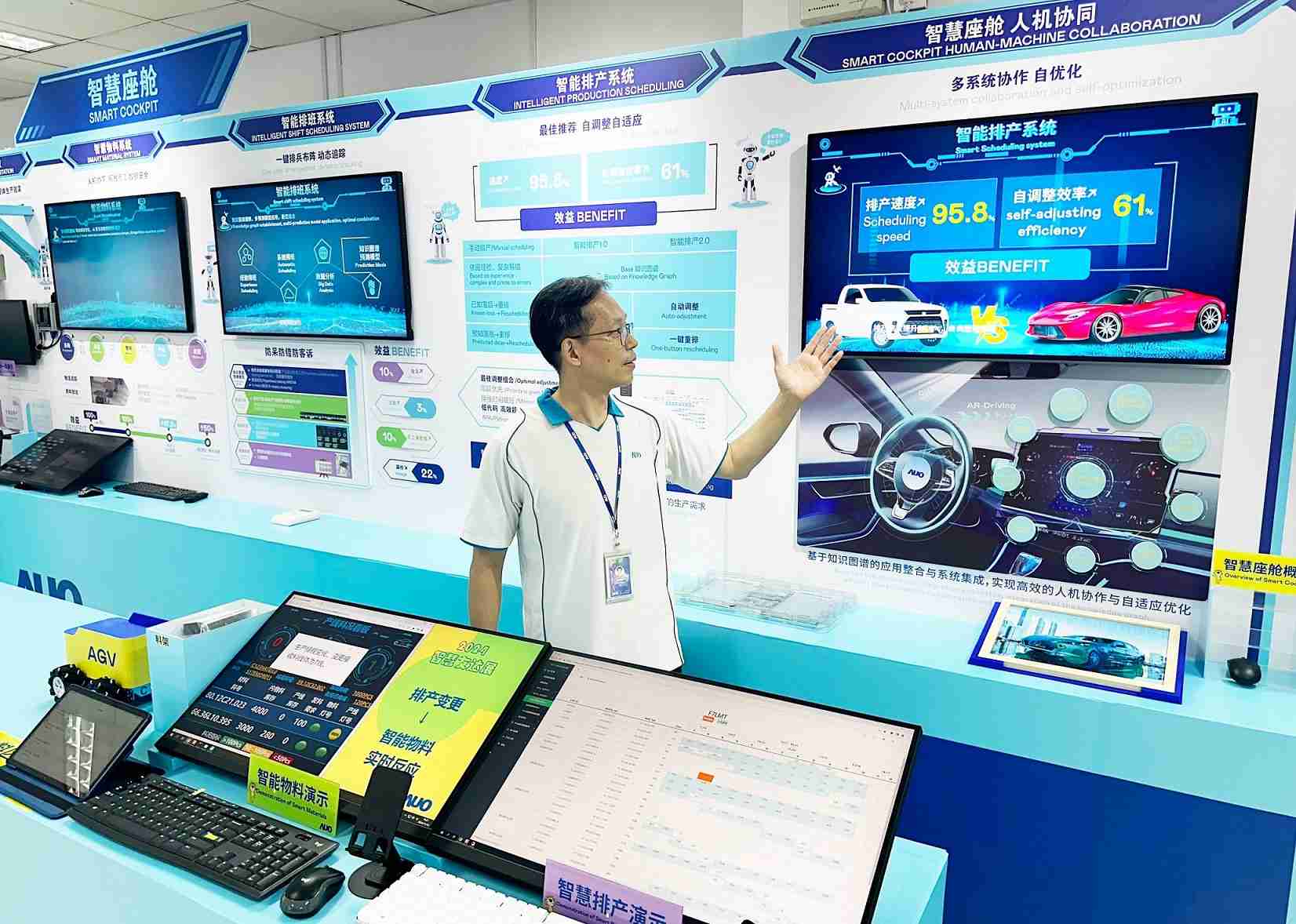 尊龙集团厦门将5G+ABC技术串联生产管理全流程，，，打通研发、、采购、、、、生管、、制程、、、、设备、、、质量等产品全生命周期制造流程，，完成数字化设计、、智慧供应链、、、智能座舱、、全流程设备管理、、数据驱动优化、、、智慧在线检测、、、智慧品管等自适应生产模式升级